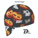 Black Pumpkin Ghost Welding Cap