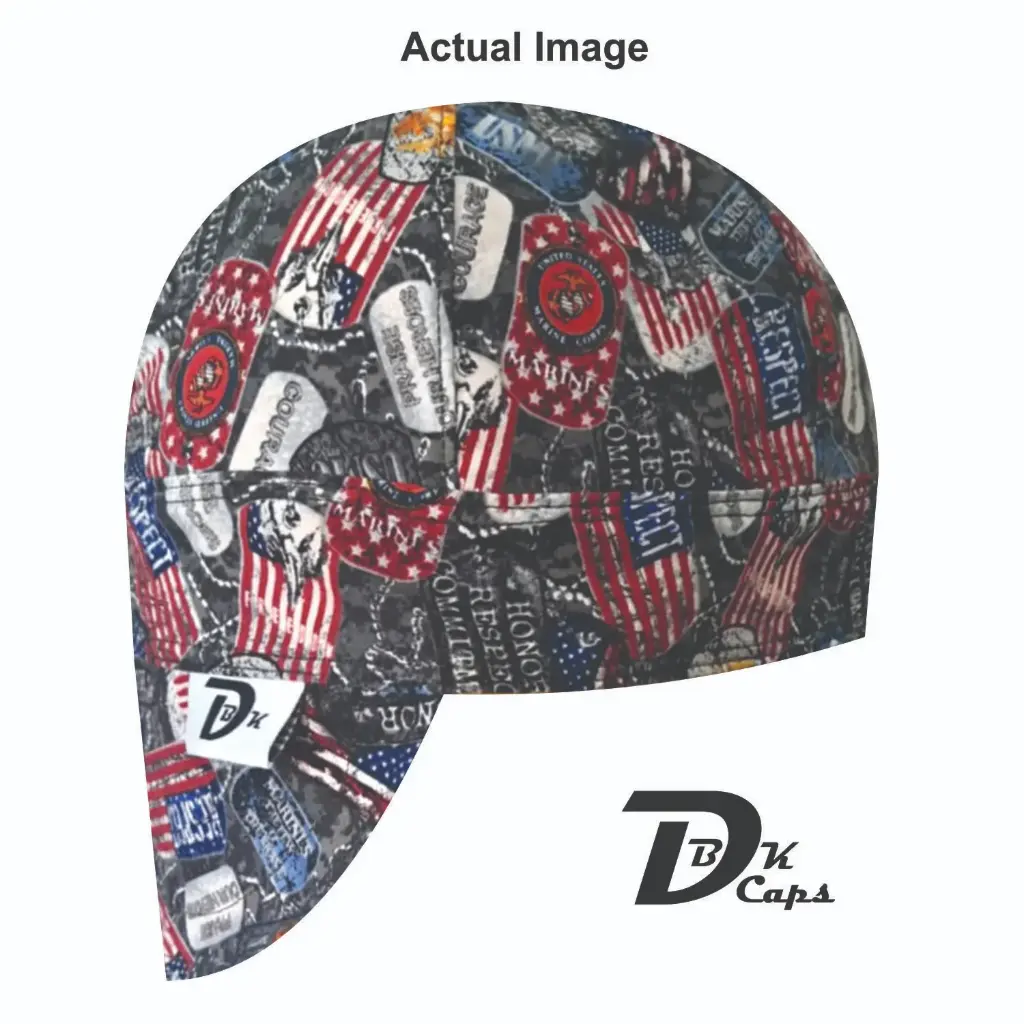 Black Marine Corp Welding Cap (6 3/8", Black Liner, No, 7" Standard Length)