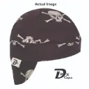 Black Glitter Skull Welding Cap