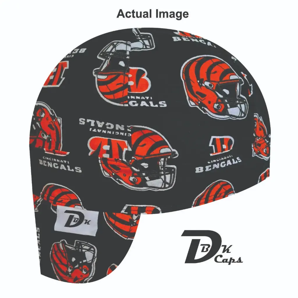 Black Cincinnati Bengals Welding Cap (6 3/8", Black Liner, No, 7" Standard Length)