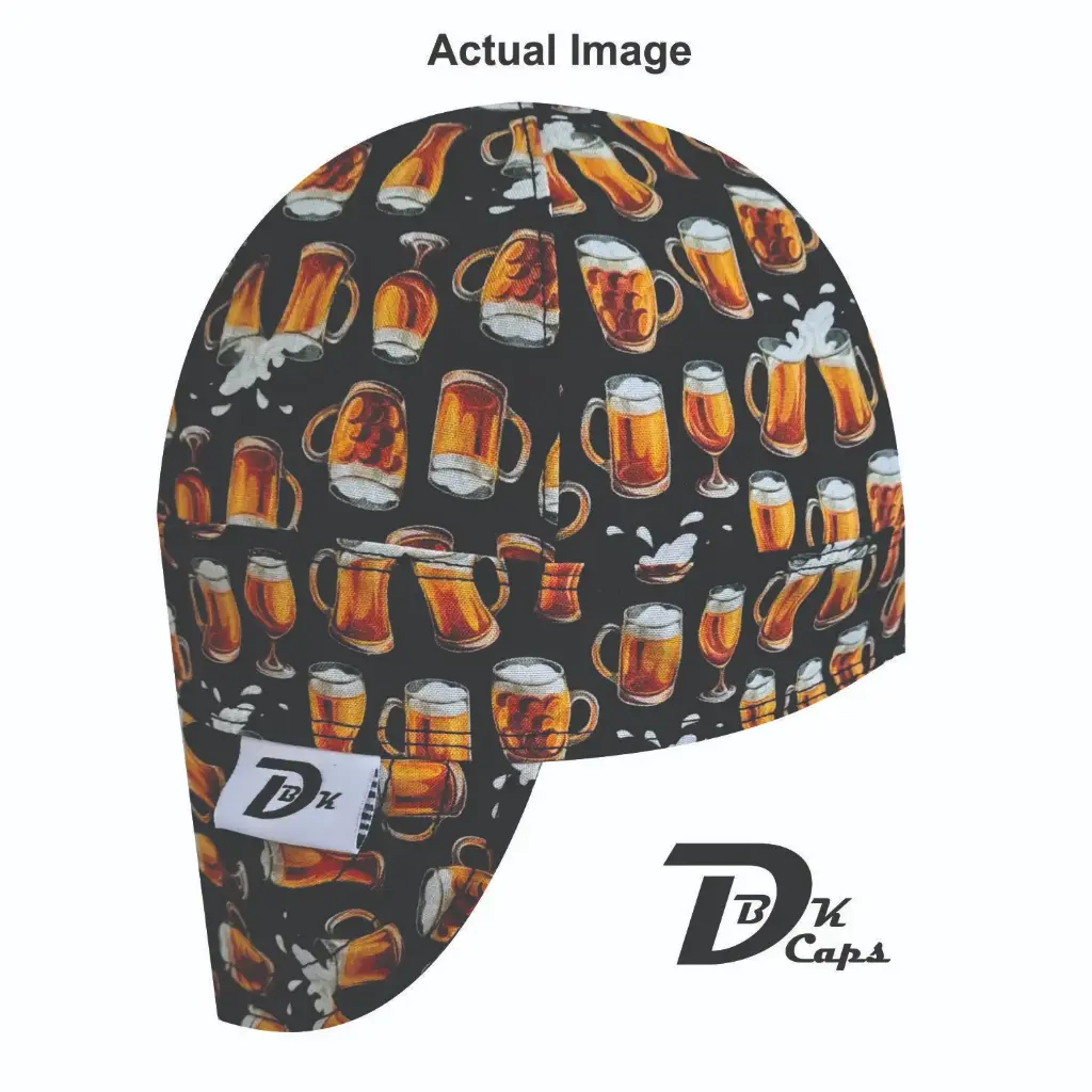 Black Beer Welding Cap (6 3/8", Black Liner, No, 7" Standard Length)
