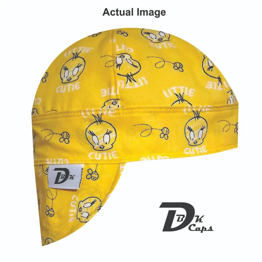 Yellow Tweety Bird Welding Cap