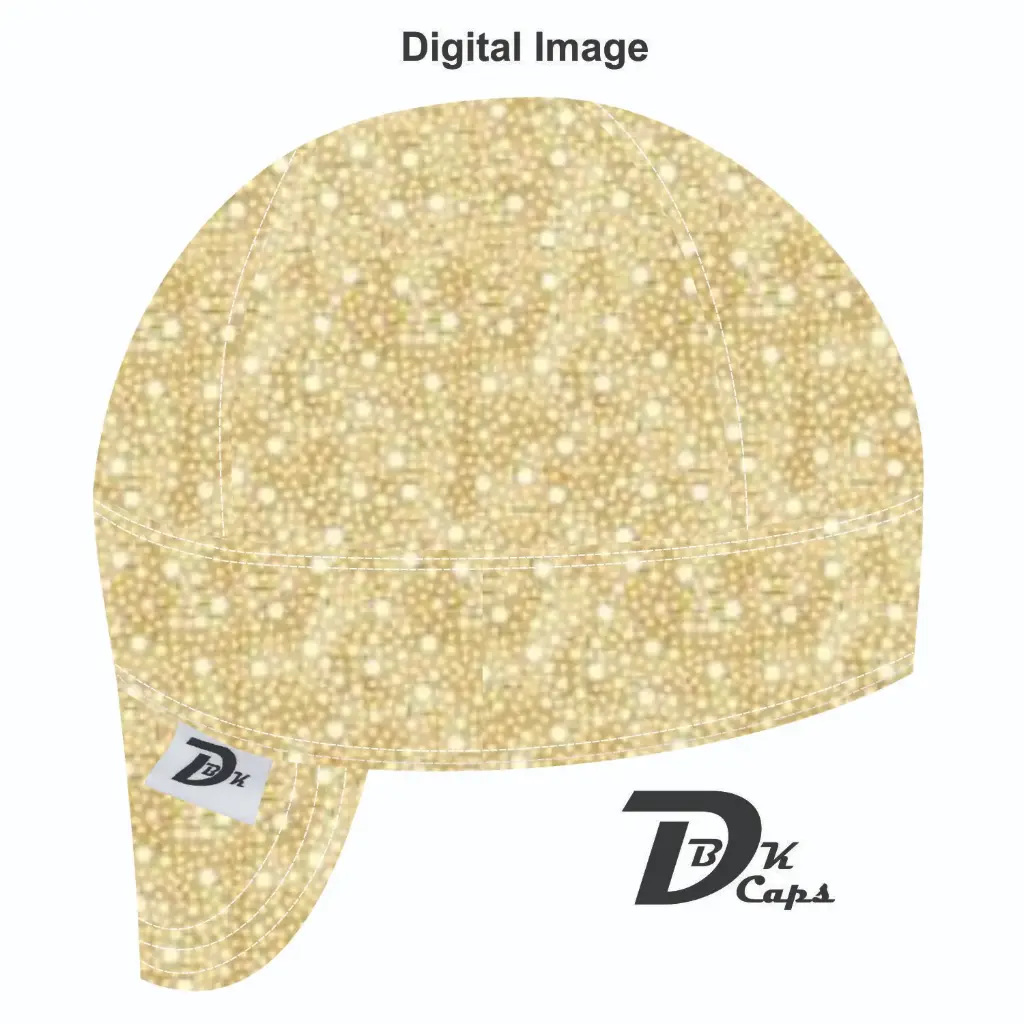 Yellow Sprinkle (Mustard) Welding Cap (6 3/8", Black Liner, No, 7" Standard Length)