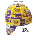 Yellow LSU Square Welding Cap