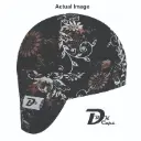 Black Brown Flower Welding Cap