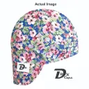 Blue Small Floral Welding Cap