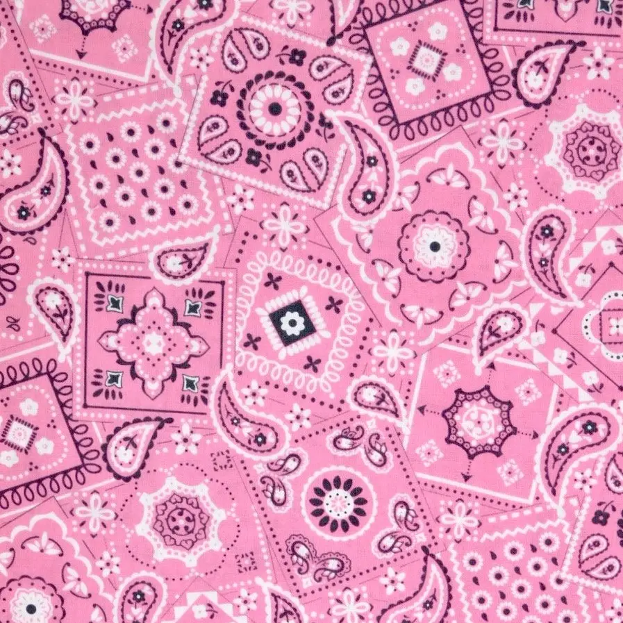 Pink Bandana (Light) Fabric