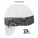White Solid Black Bandana Band Welding Cap