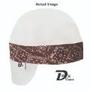 White Solid Brown Bandana (Dark) Band Welding Cap