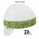 White Solid Green Bandana (Lime) Welding Cap
