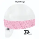 White Solid Pink Paisley Bandana (Light) Welding Cap