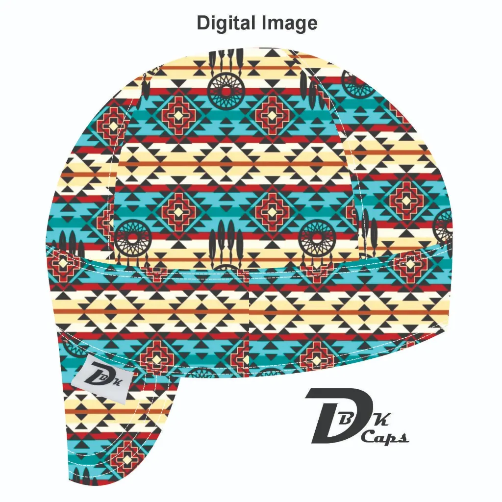 Blue Dream Catcher Welding Cap (6 3/8", Black Liner, No, 7" Standard Length)