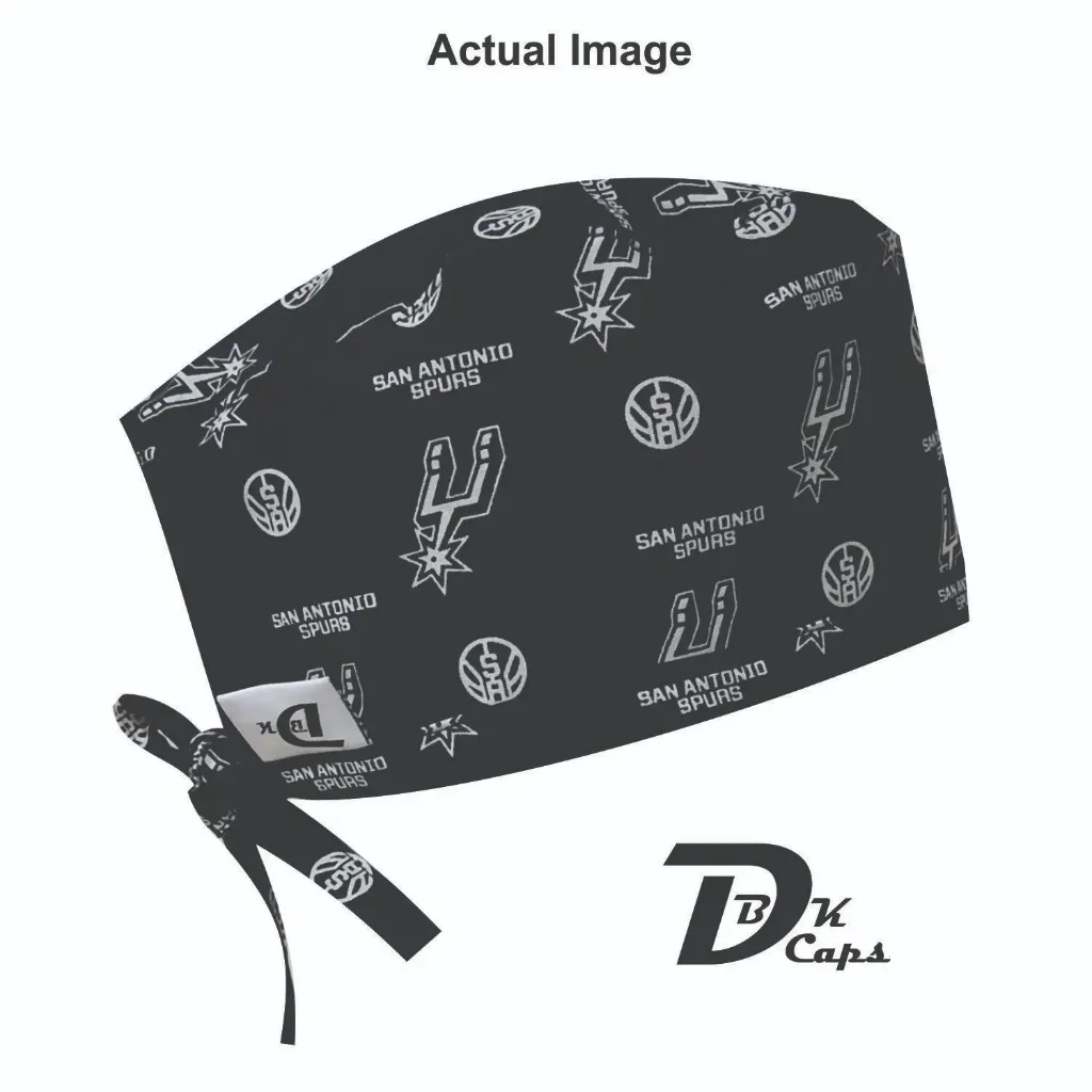 Black San Antonio Spurs Skull-Cap (Extra Small (21" x 22"), Black Liner)
