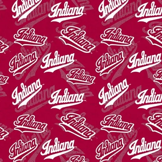 Red Indiana University Fabric (1/4 Yard (9" x WOF))