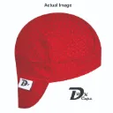 Red Tonal Dot Welding Cap