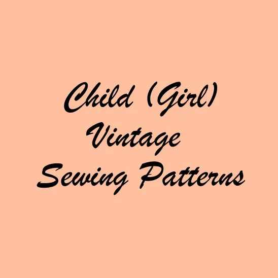 Child (Girl) Vintage Patterns (971 - Child (Girl) Vintage Pattern)