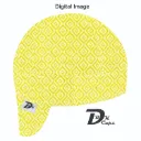 Yellow Retro Diamond Welding Cap