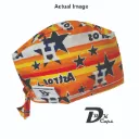 Orange Houston Astro Logo Skull-Cap