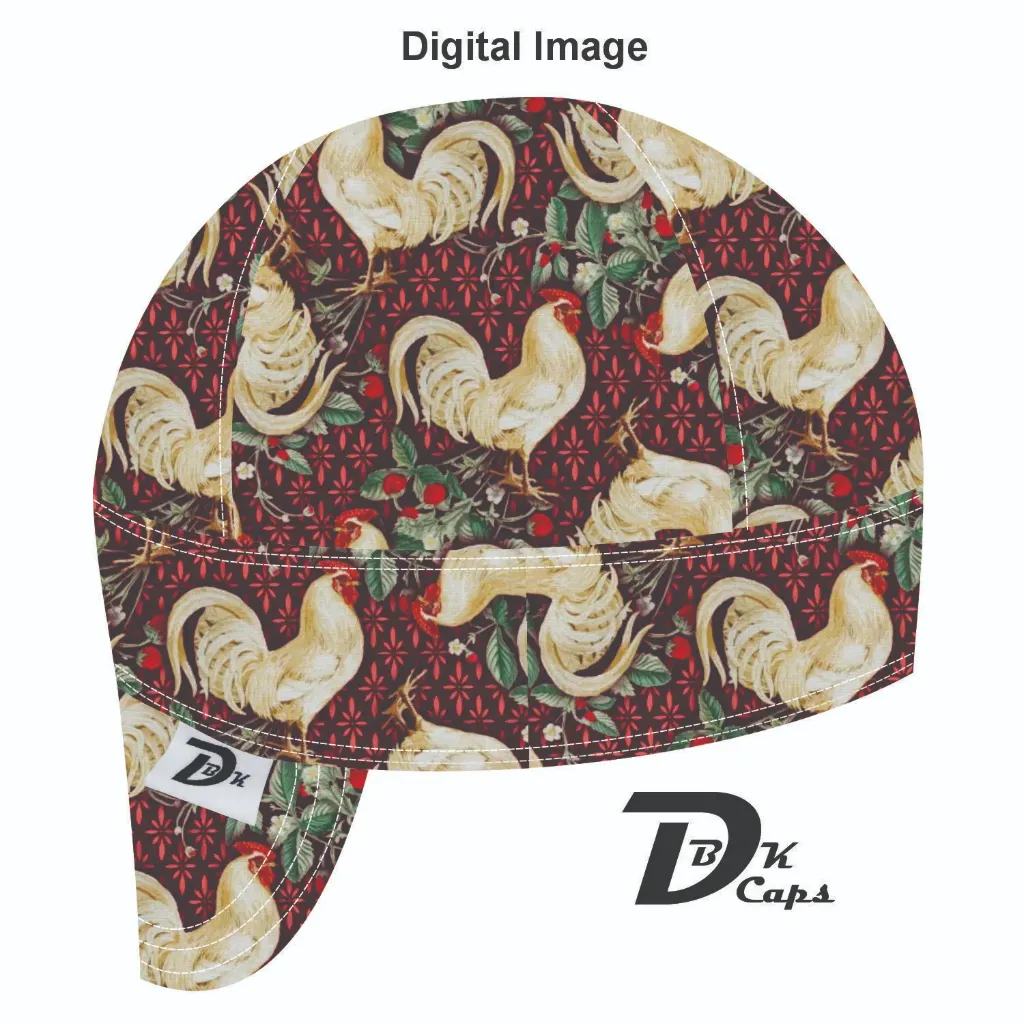 Red Rooster Welding Cap (6 3/8", Black Liner, No, 7" Standard Length)