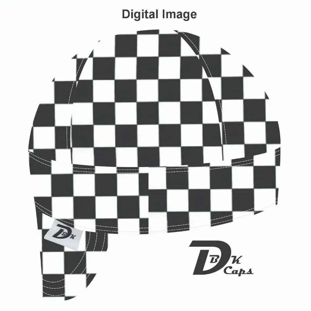 Black Check Welding Cap