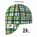 Green St Patrick Plaid Welding Cap