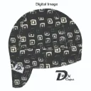 Black Geometric Mark Welding Cap