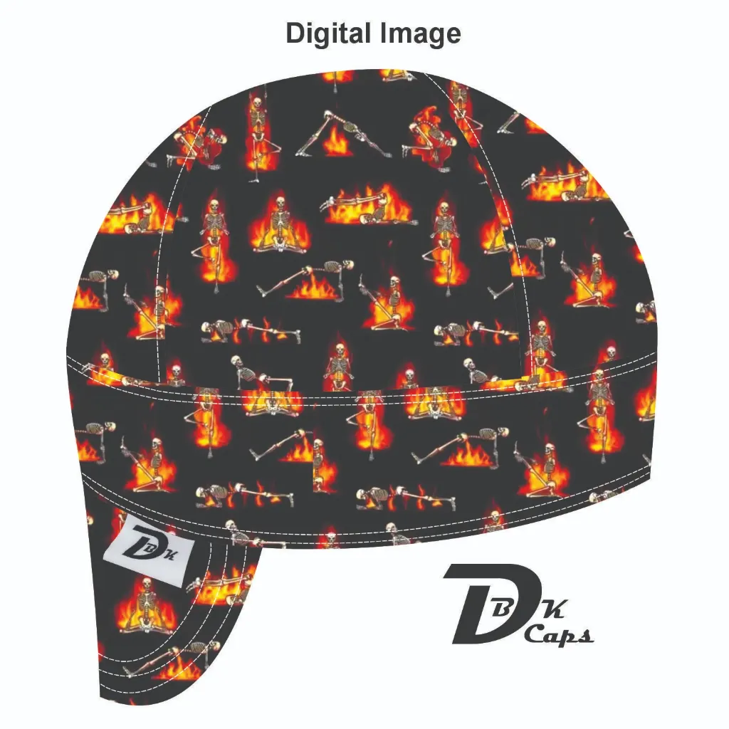 Black Hot Yoga Welding Cap (6 3/8", Black Liner, No, 7" Standard Length)