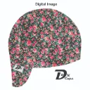 Black Pink Carnation Welding Cap