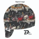 Black Skulls Cars Welding Cap