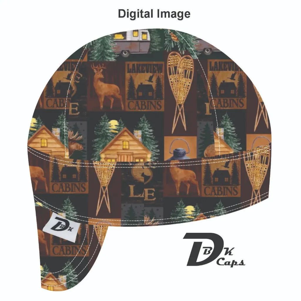 Brown Moose Lake Welding Cap (6 3/8", Black Liner, No, 7" Standard Length)