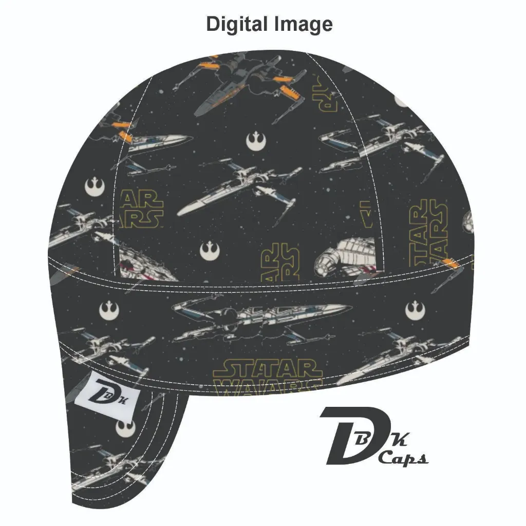 Black Star Wars Ship Welding Cap (6 3/8", Black Liner, No, 7" Standard Length)