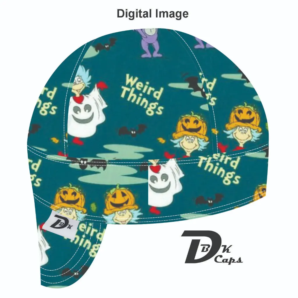 Blue Dr Seuss Welding Cap (6 3/8", Black Liner, No, 7" Standard Length)