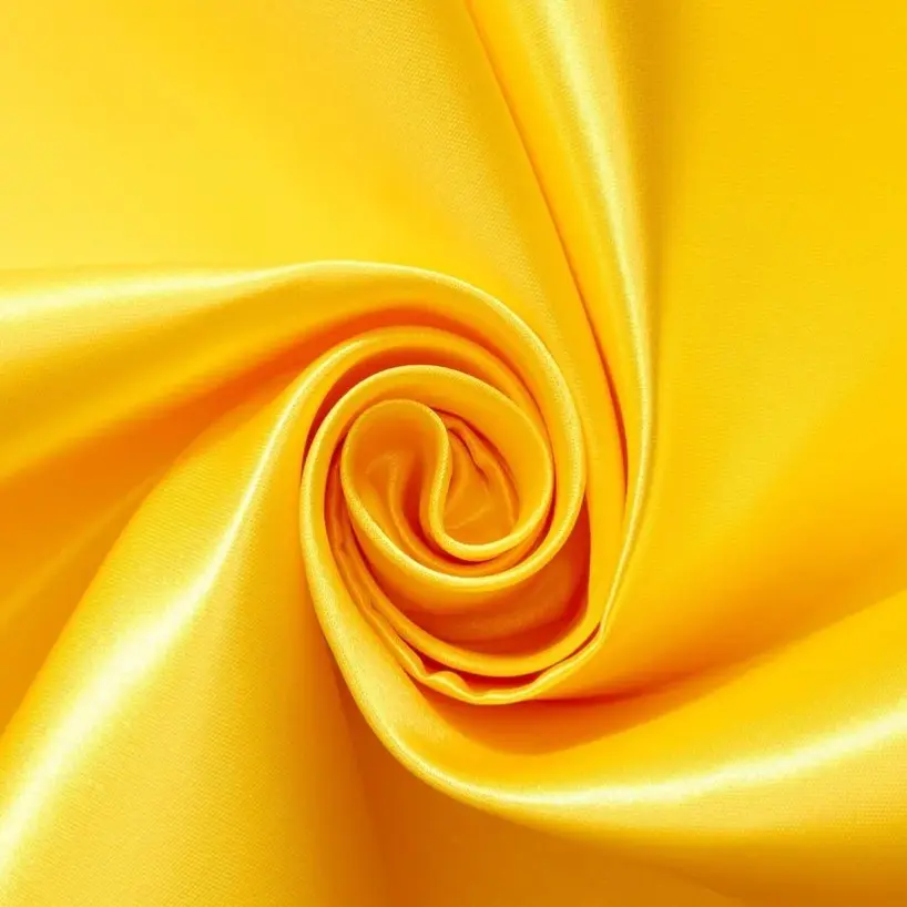 Yellow Solid (Dark) Satin Fabric (1/4 Yard (9" x WOF))