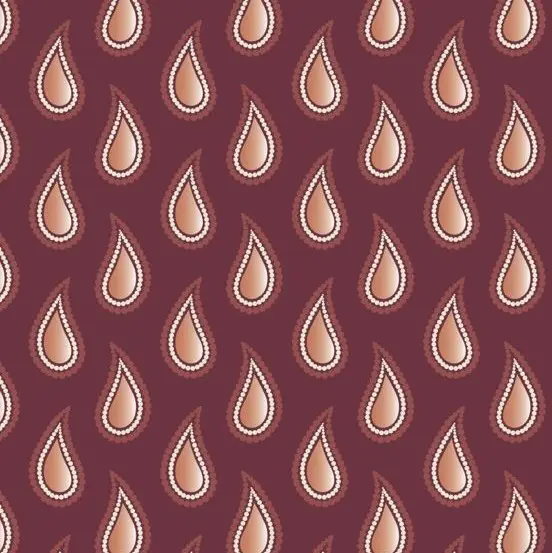 Red Tear Drop Fabric (1/4 Yard (9" x WOF))