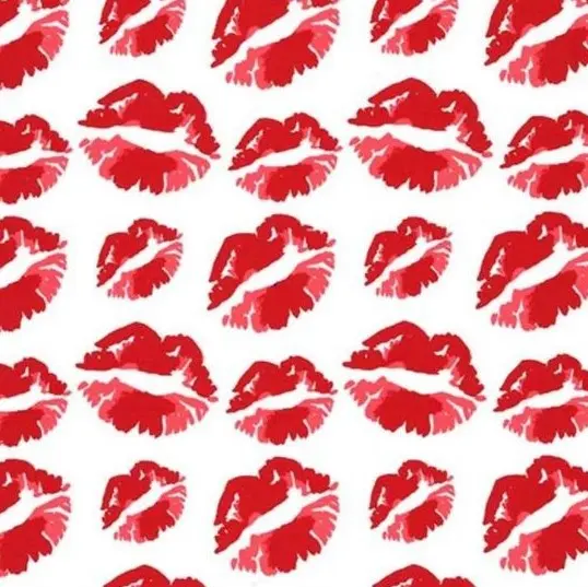 Red Kiss Fabric (1/4 Yard (9" x WOF))
