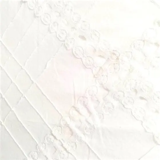 White Solid Textured Fabric (1/4 Yard (9" x WOF))