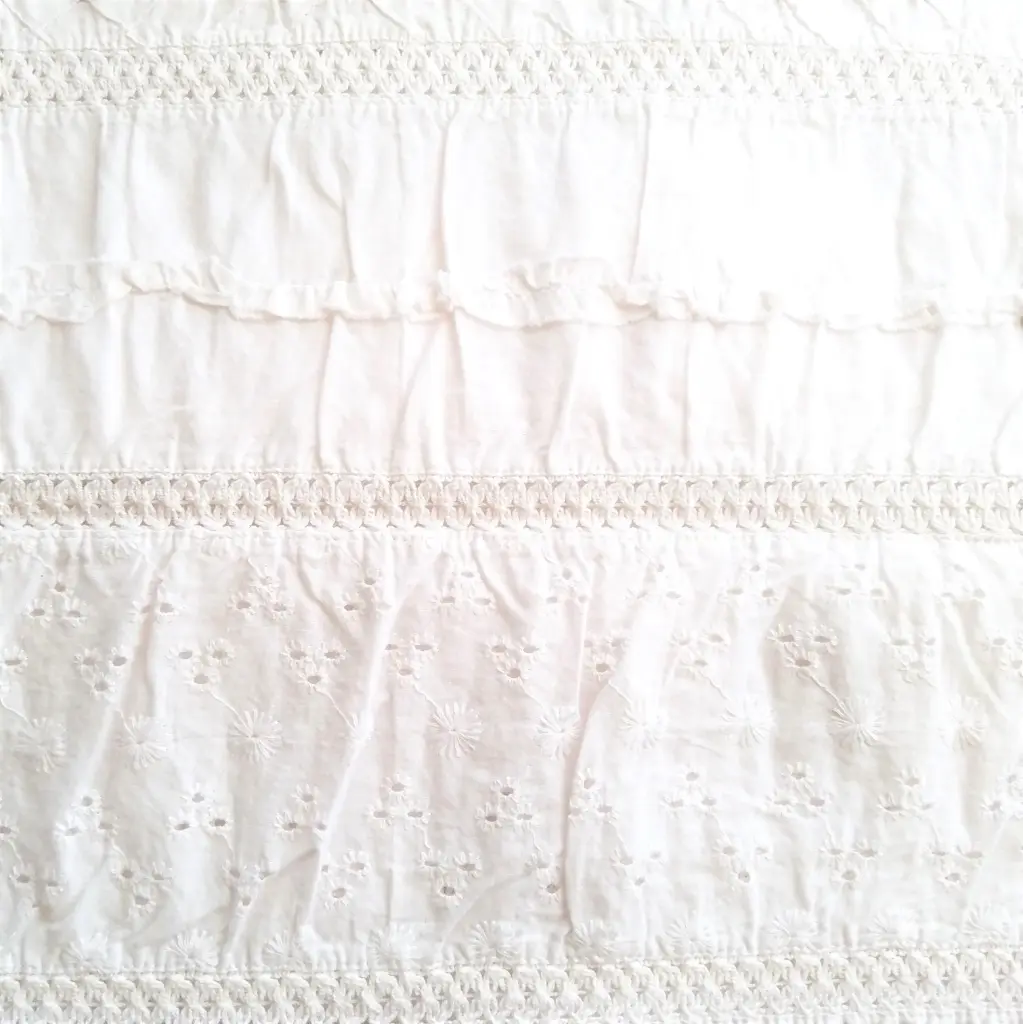 White Solid Textured #2 Fabric
