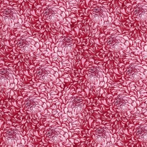 Red Petal Packed Fabric