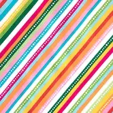 White Diagonal Stripe Fabric