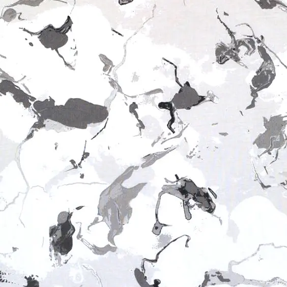 White Gray Marble Fabric