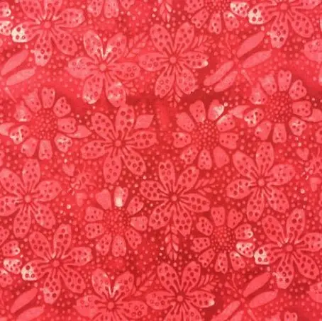 Red Flower Large Fabric
