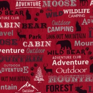 Red Lodge Life Fabric (1/4 Yard (9" x WOF))