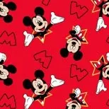 Red Mickey Mouse Fabric (1/4 Yard (9" x WOF))