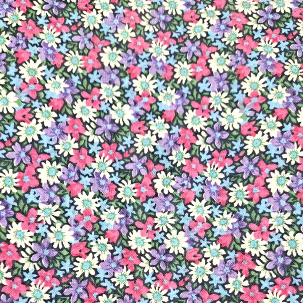 Purple Mini Floral Fabric