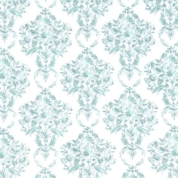 Green Chinoiserie Fabric