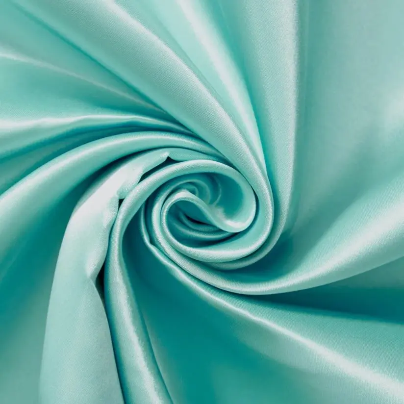 Green Solid (Light) Satin Fabric (1/4 Yard (9" x WOF))