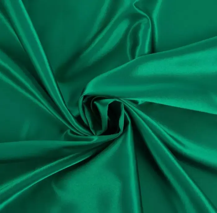 Green Solid (Dark) Satin Fabric