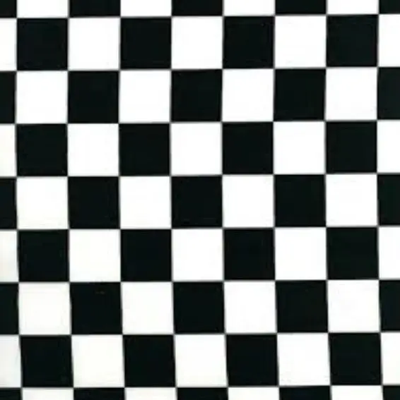 Black Check Fabric