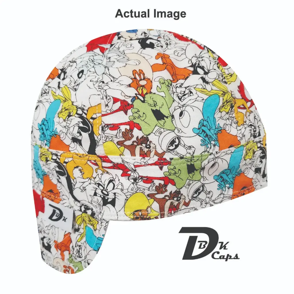 White Looney Tune Welding Cap