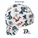 White Democrate Welding Cap